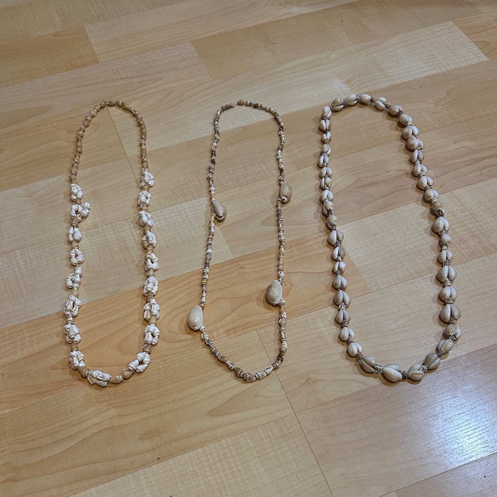 Natural Shell Necklace Trio 17$